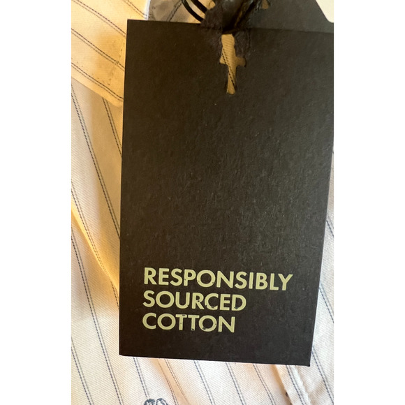 Ted Baker Shirt Mens Size 2XL White Blue Floral Long Sleeve Button Up Collar NWT - Picture 15 of 16